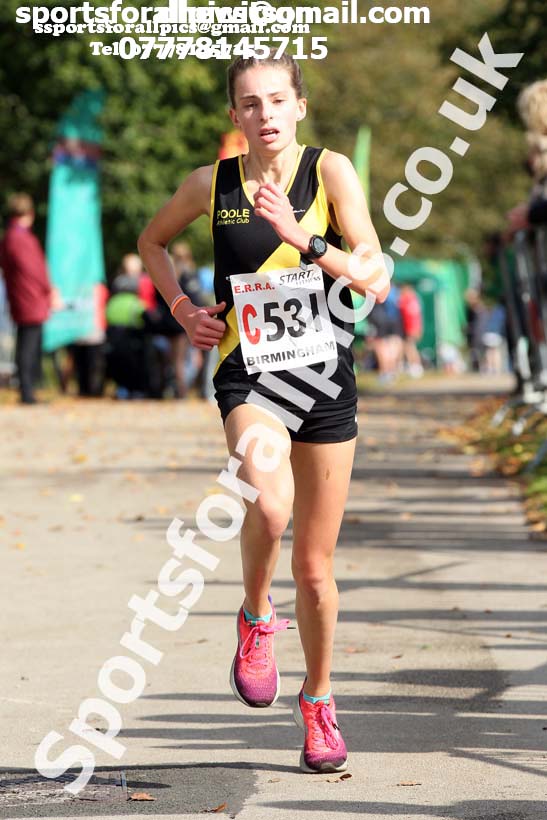 Womens under-17 3 stage road relay, 2019 ERRA 6 and 4 Stage Relay and Young Athletes.  Photo: David T. Hewitson/Sports for All Pics